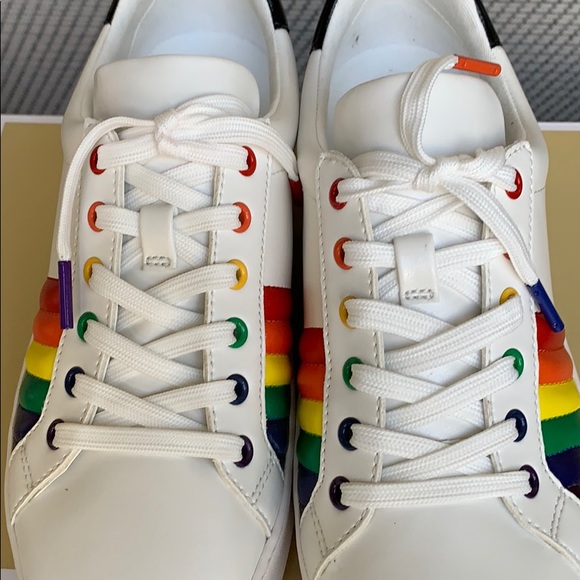 MICHAEL KORS POPPY LACE UP NAPPA PU OPTICWHT/BLK - Picture 9 of 16